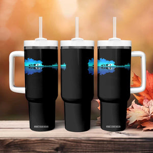 Guitar Lake Shadow Tumbler With Handle Acoustic Guitarist Musician Nature Lover TS14 Print Your Wear