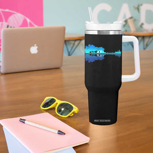 Guitar Lake Shadow Tumbler With Handle Acoustic Guitarist Musician Nature Lover TS14 Print Your Wear