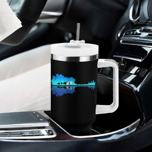 Guitar Lake Shadow Tumbler With Handle Acoustic Guitarist Musician Nature Lover TS14 Print Your Wear