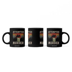 Funny Literary Coffee Mug Attempted Murder Two Crows Bird on Branch TS14 Print Your Wear