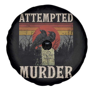 Funny Literary Spare Tire Cover Attempted Murder Two Crows Bird on Branch TS14 Print Your Wear