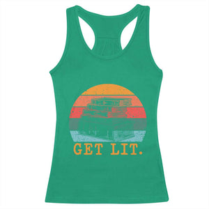 Book Lover Racerback Tank Top Get Lit Literature Reading TS14 Irish Green Print Your Wear