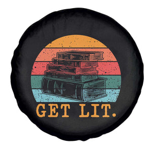 Book Lover Spare Tire Cover Get Lit Literature Reading TS14 Print Your Wear
