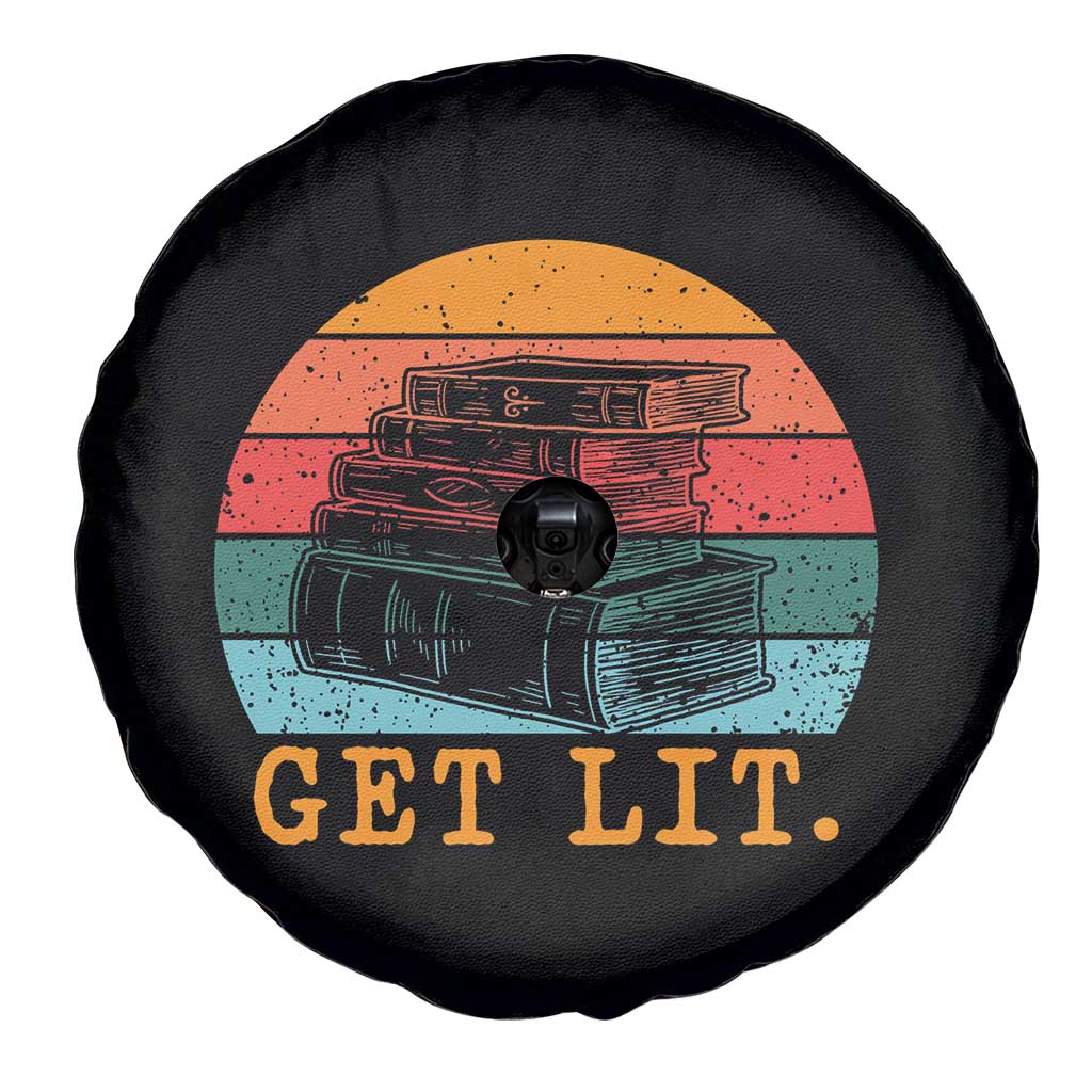 Book Lover Spare Tire Cover Get Lit Literature Reading TS14 Print Your Wear