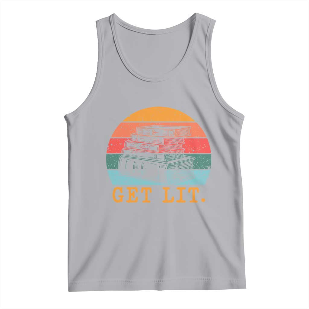 Book Lover Tank Top Get Lit Literature Reading TS14 Athletic Heather Print Your Wear