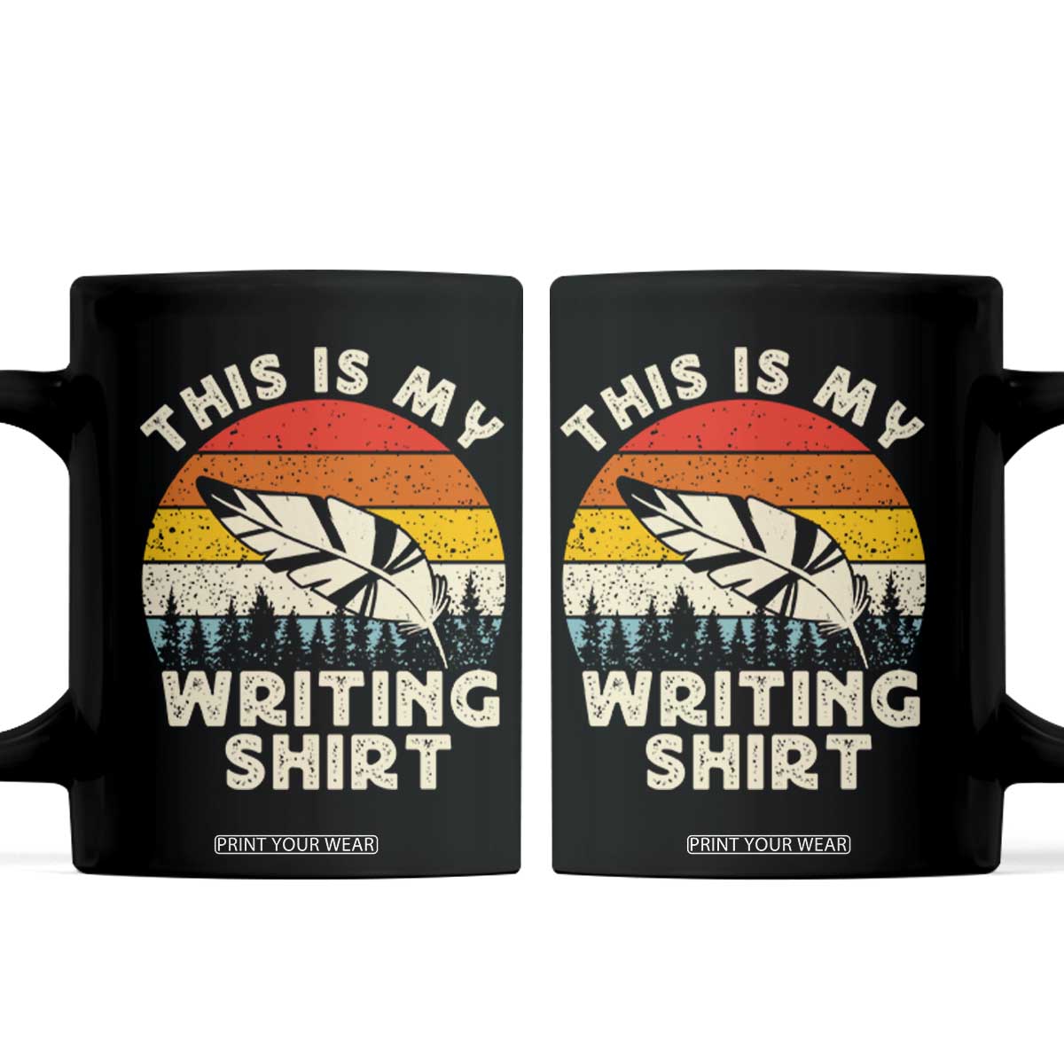Funny Writer Coffee Mug This is My Writing Shirt Authors Poets Literature TS14 Black Print Your Wear
