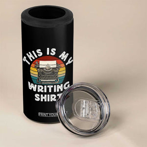 Funny Typewriter 4 in 1 Can Cooler Tumbler This is My Writing Shirt TS14 Print Your Wear