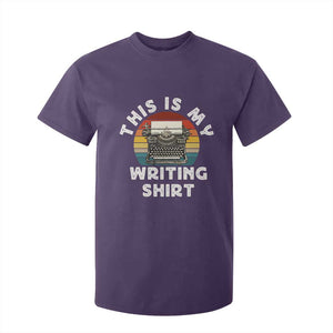 Funny Typewriter T Shirt For Kid This is My Writing Shirt TS14 Purple Print Your Wear