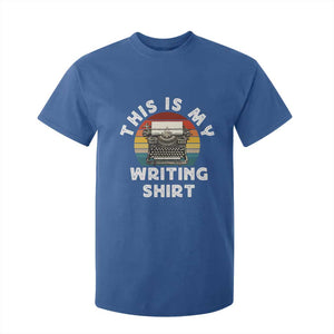 Funny Typewriter T Shirt For Kid This is My Writing Shirt TS14 Royal Blue Print Your Wear