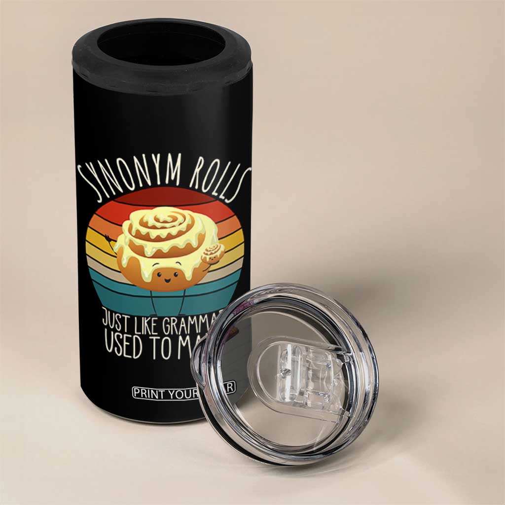 Funny English Grammar 4 in 1 Can Cooler Tumbler Synonym Rolls Just Like Grammar Used To Make TS14 Print Your Wear