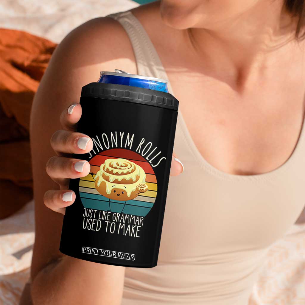 Funny English Grammar 4 in 1 Can Cooler Tumbler Synonym Rolls Just Like Grammar Used To Make TS14 Print Your Wear