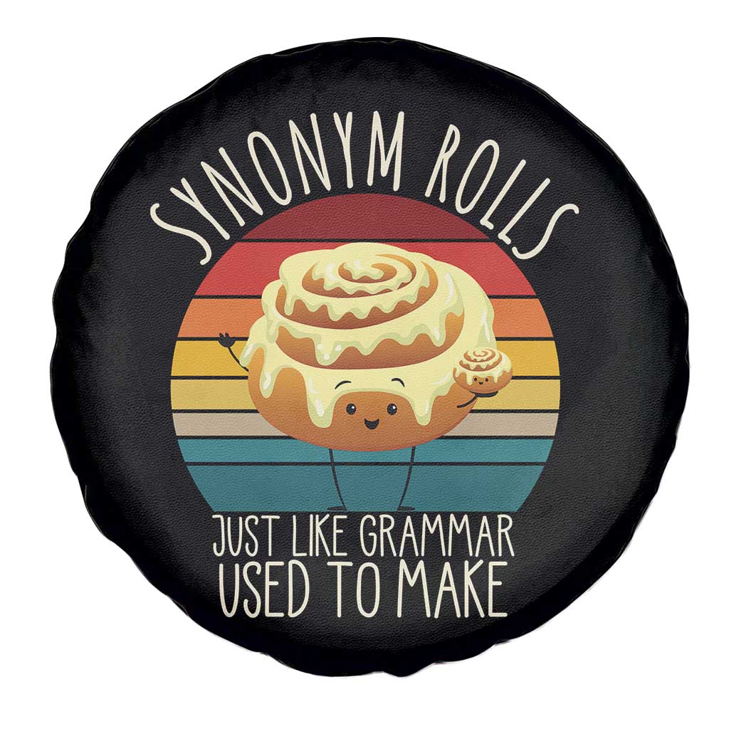 Funny English Grammar Spare Tire Cover Synonym Rolls Just Like Grammar Used To Make TS14 Print Your Wear