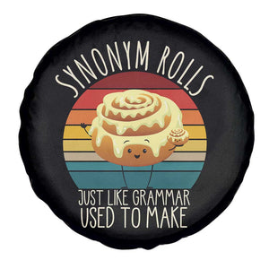 Funny English Grammar Spare Tire Cover Synonym Rolls Just Like Grammar Used To Make TS14 Print Your Wear