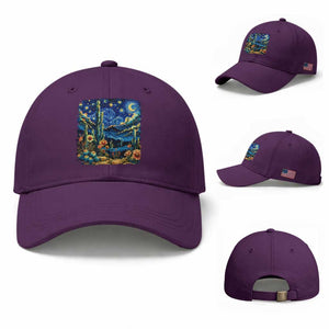 Desert Night Cactus Starry Night Arizona Stars Sky Nature Lover Gift Baseball Cap