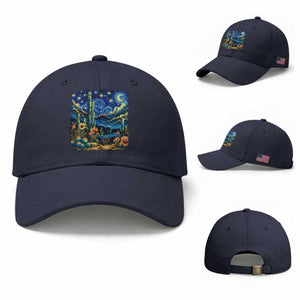 Desert Night Cactus Starry Night Arizona Stars Sky Nature Lover Gift Baseball Cap