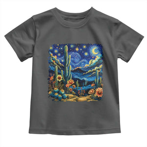 Desert Night Cactus Starry Night Arizona Stars Sky Nature Lover Gift Toddler T Shirt