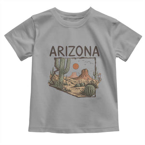 Arizona State Map Desert Landscape Cactus Southwest Toddler T Shirt