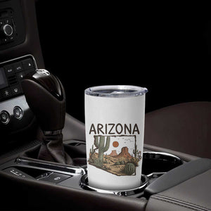 Arizona State Map Desert Landscape Cactus Southwest Tumbler Cup