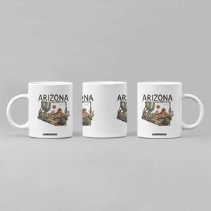Arizona State Map Desert Landscape Cactus Southwest Coffee Mug