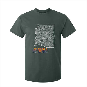 Arizona Map Phoenix Sedona Tucson Southwest Travel T Shirt For Kid