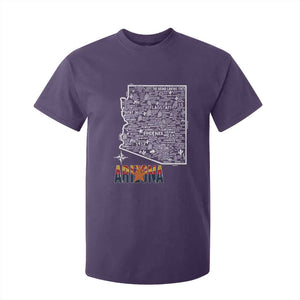 Arizona Map Phoenix Sedona Tucson Southwest Travel T Shirt For Kid