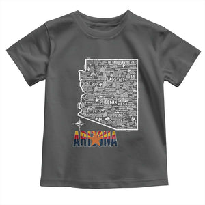 Arizona Map Phoenix Sedona Tucson Southwest Travel Toddler T Shirt