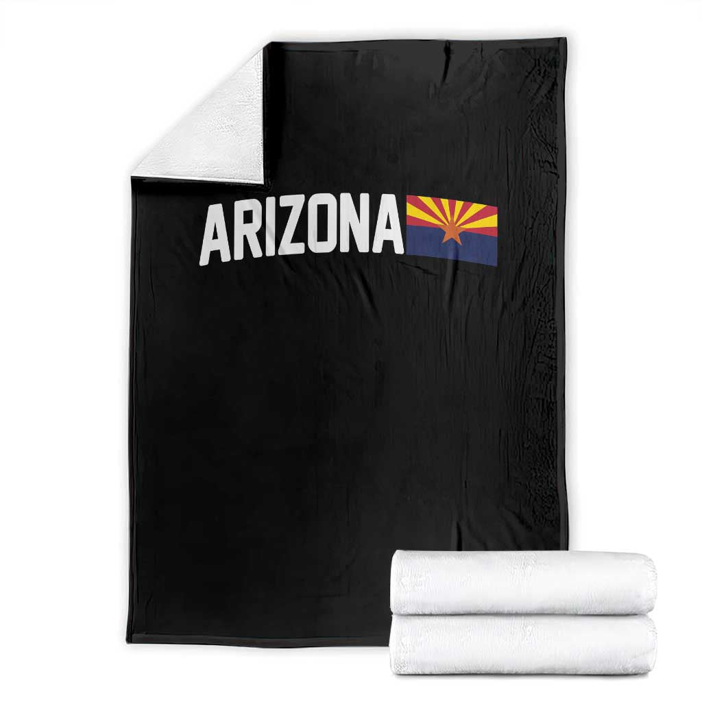 Vintage Arizona AZ State Flag Throw Blanket TS14 Black Print Your Wear