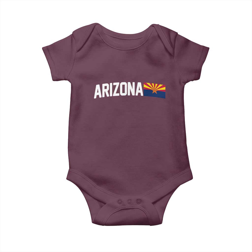 Vintage Arizona AZ State Flag Baby Onesie