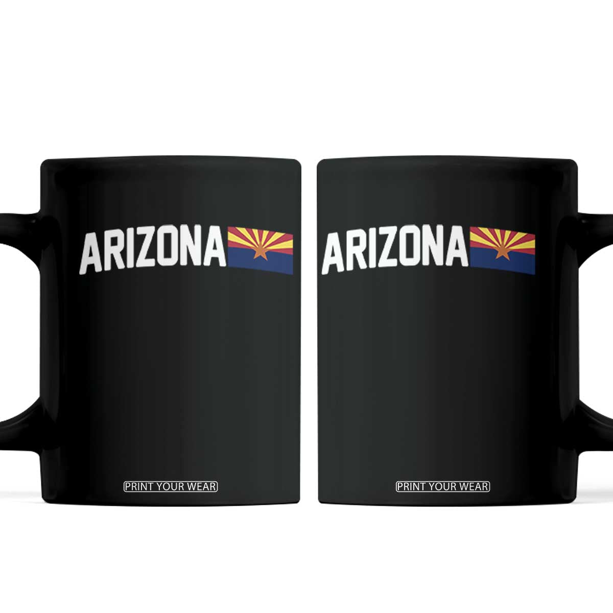 Vintage Arizona AZ State Flag Coffee Mug TS14 Black Print Your Wear