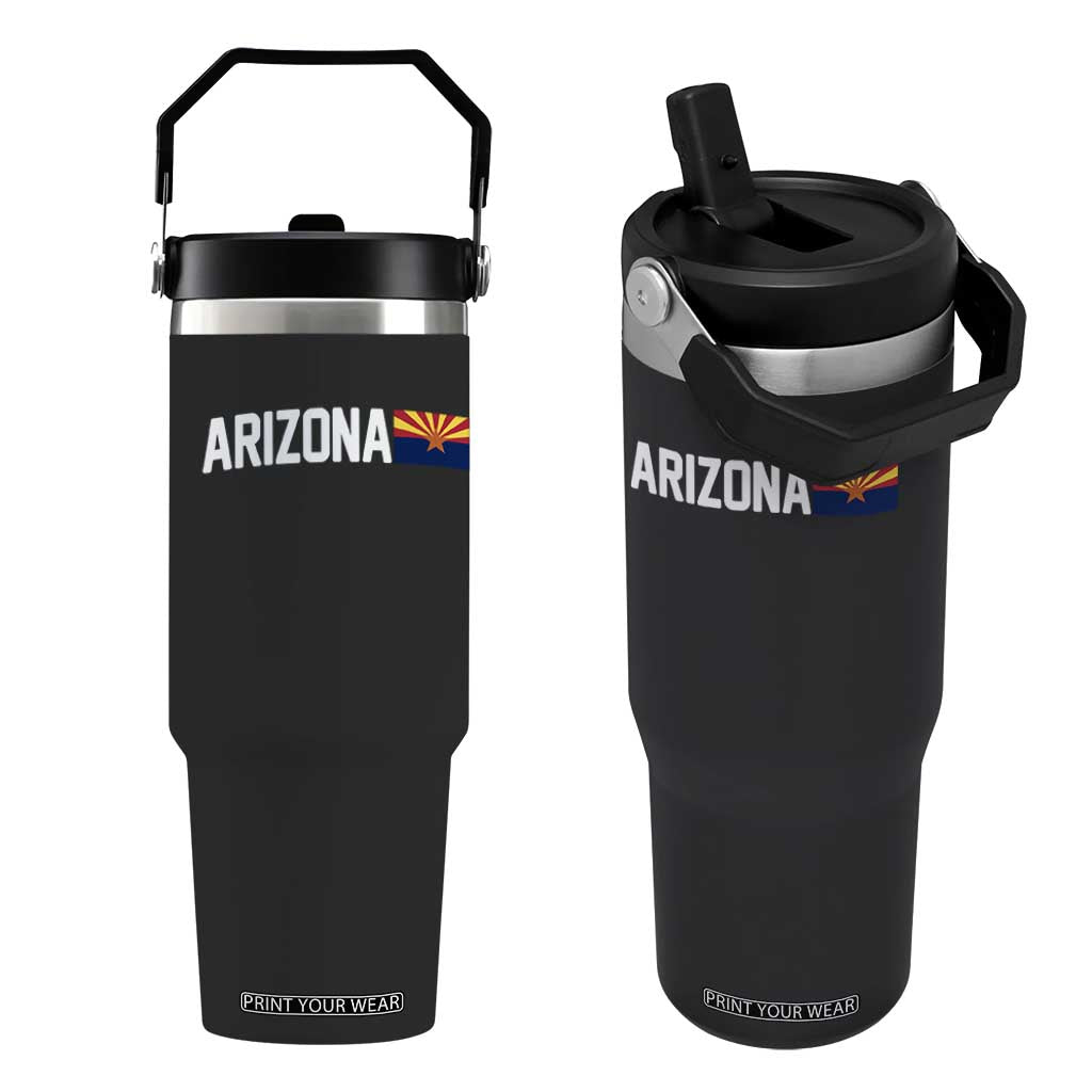 Vintage Arizona AZ State Flag Flip Straw Tumbler