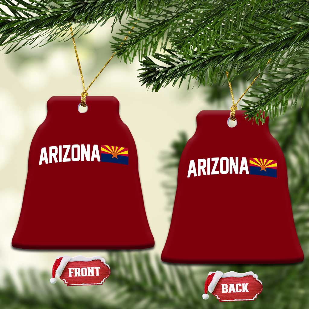 Vintage Arizona AZ State Flag Ceramic Ornament