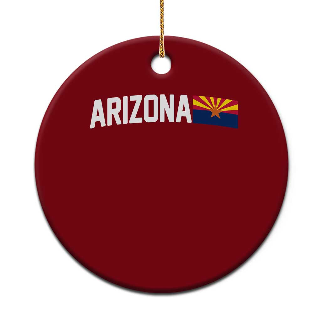 Vintage Arizona AZ State Flag Ceramic Ornament