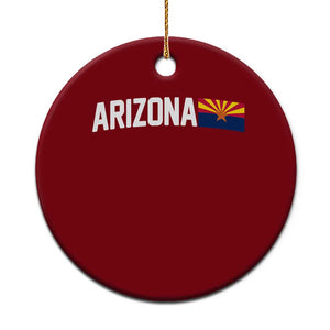 Vintage Arizona AZ State Flag Ceramic Ornament