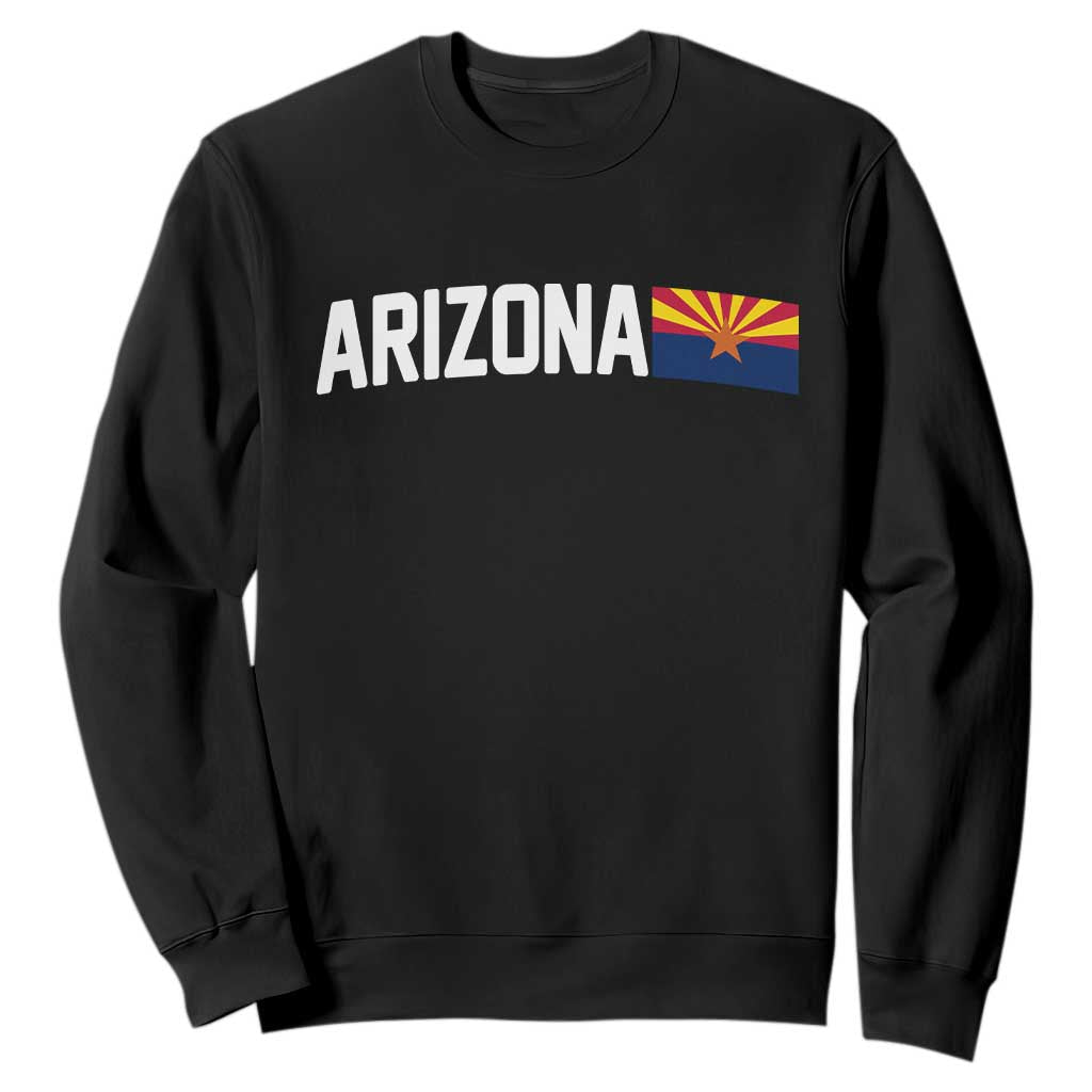 Vintage Arizona AZ State Flag Sweatshirt TS14 Black Print Your Wear