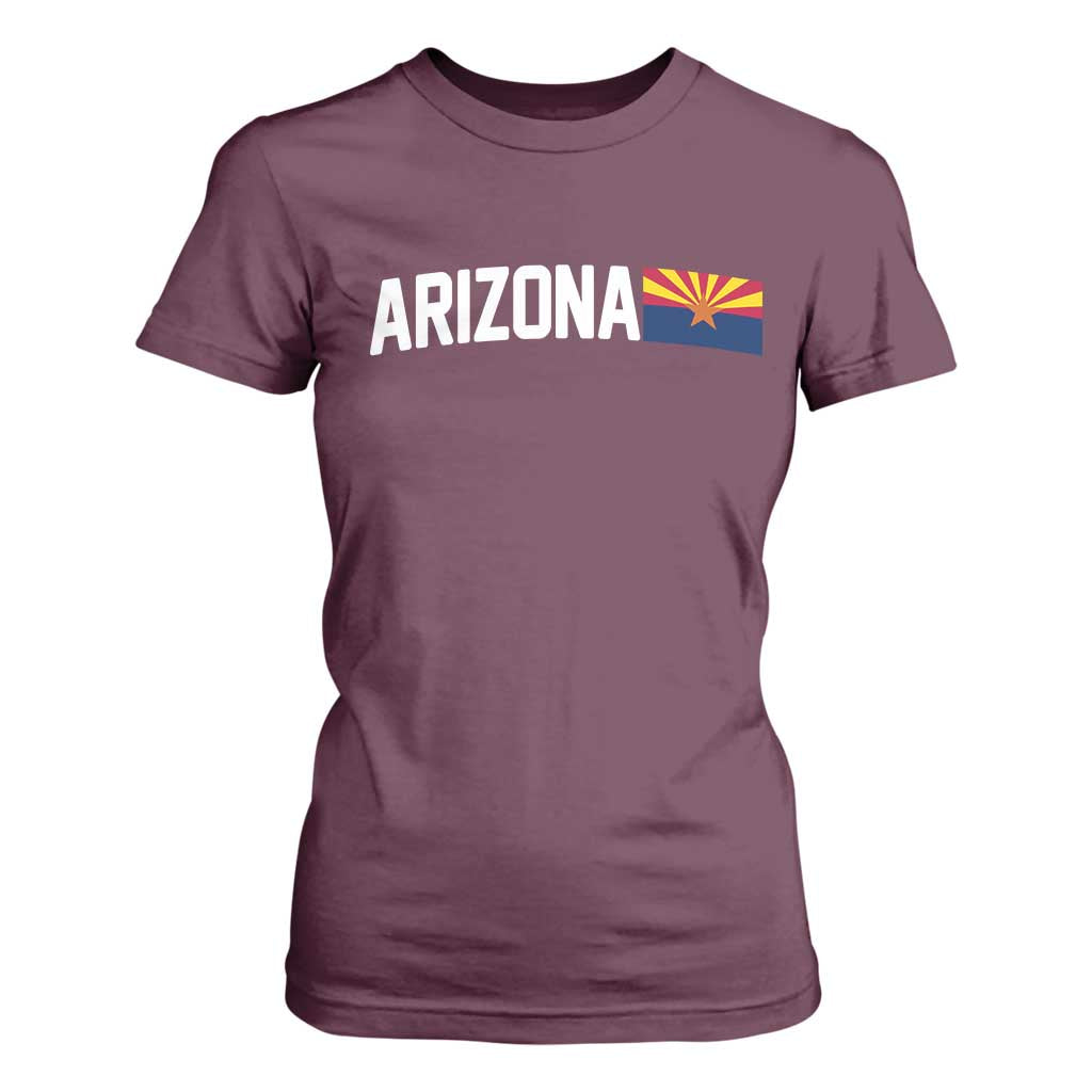Vintage Arizona AZ State Flag T Shirt For Women