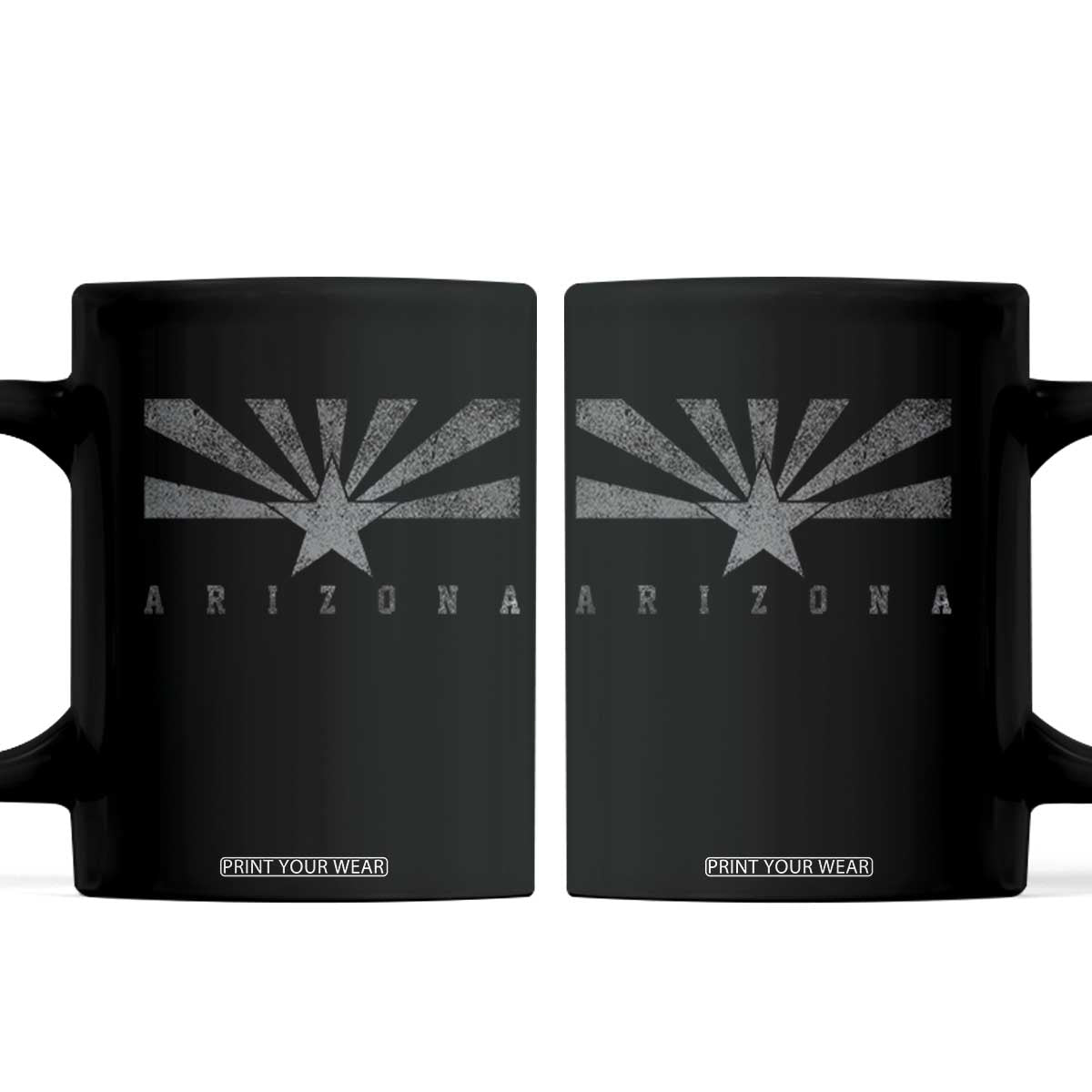 Arizona State Flag Pride Southwest Heritage Americana Coffee Mug TS14 Black Print Your Wear