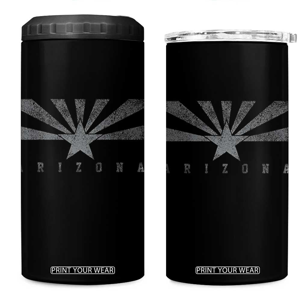 Arizona State Flag Pride Southwest Heritage Americana 4 in 1 Can Cooler Tumbler