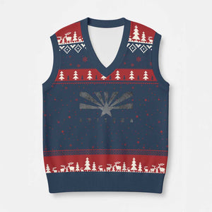 Arizona State Flag Pride Southwest Heritage Americana V-Neck Knit Sweater Vest