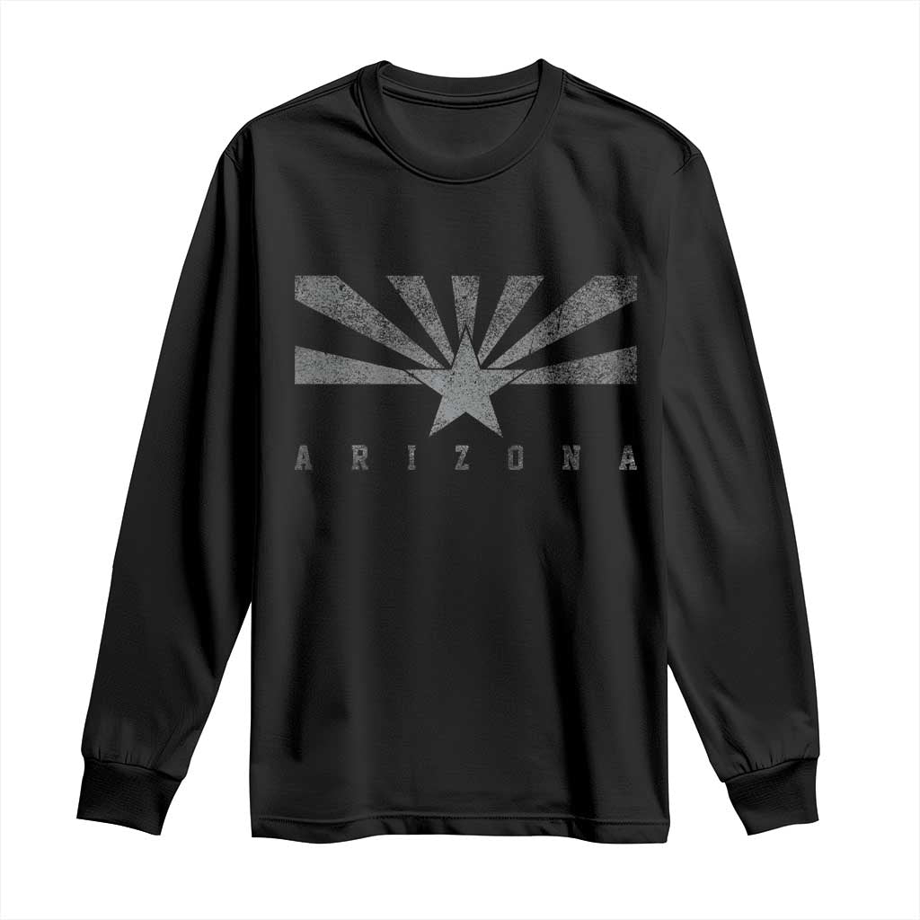 Arizona State Flag Pride Southwest Heritage Americana Long Sleeve Shirt TS14 Black Print Your Wear