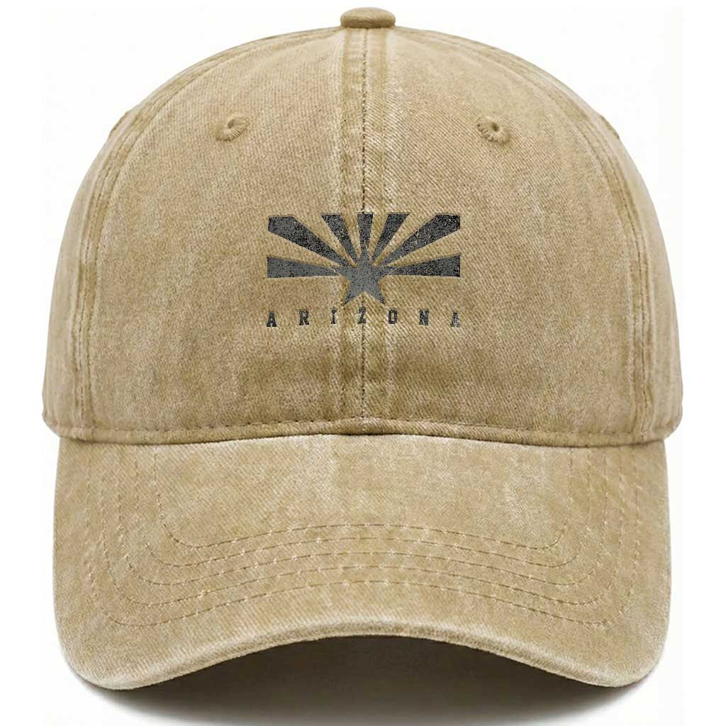 Arizona State Flag Pride Southwest Heritage Americana Washed Cotton Baseball Cap