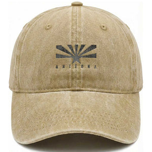 Arizona State Flag Pride Southwest Heritage Americana Washed Cotton Baseball Cap