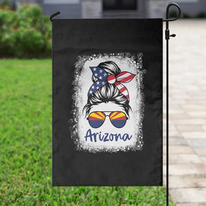 Arizona American Flag Messy Bun Pride Garden Flag