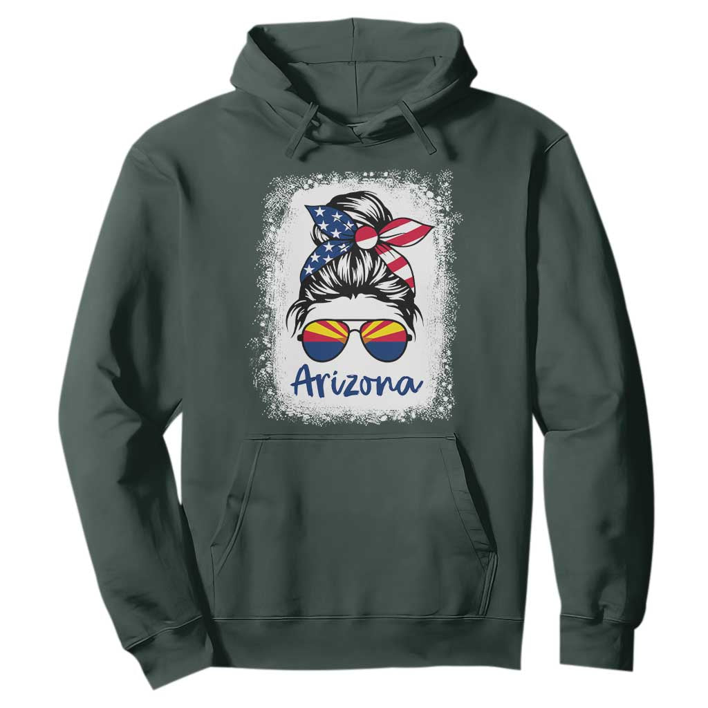Arizona American Flag Messy Bun Pride Hoodie