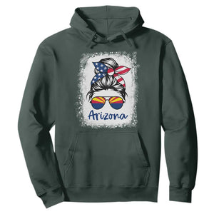 Arizona American Flag Messy Bun Pride Hoodie