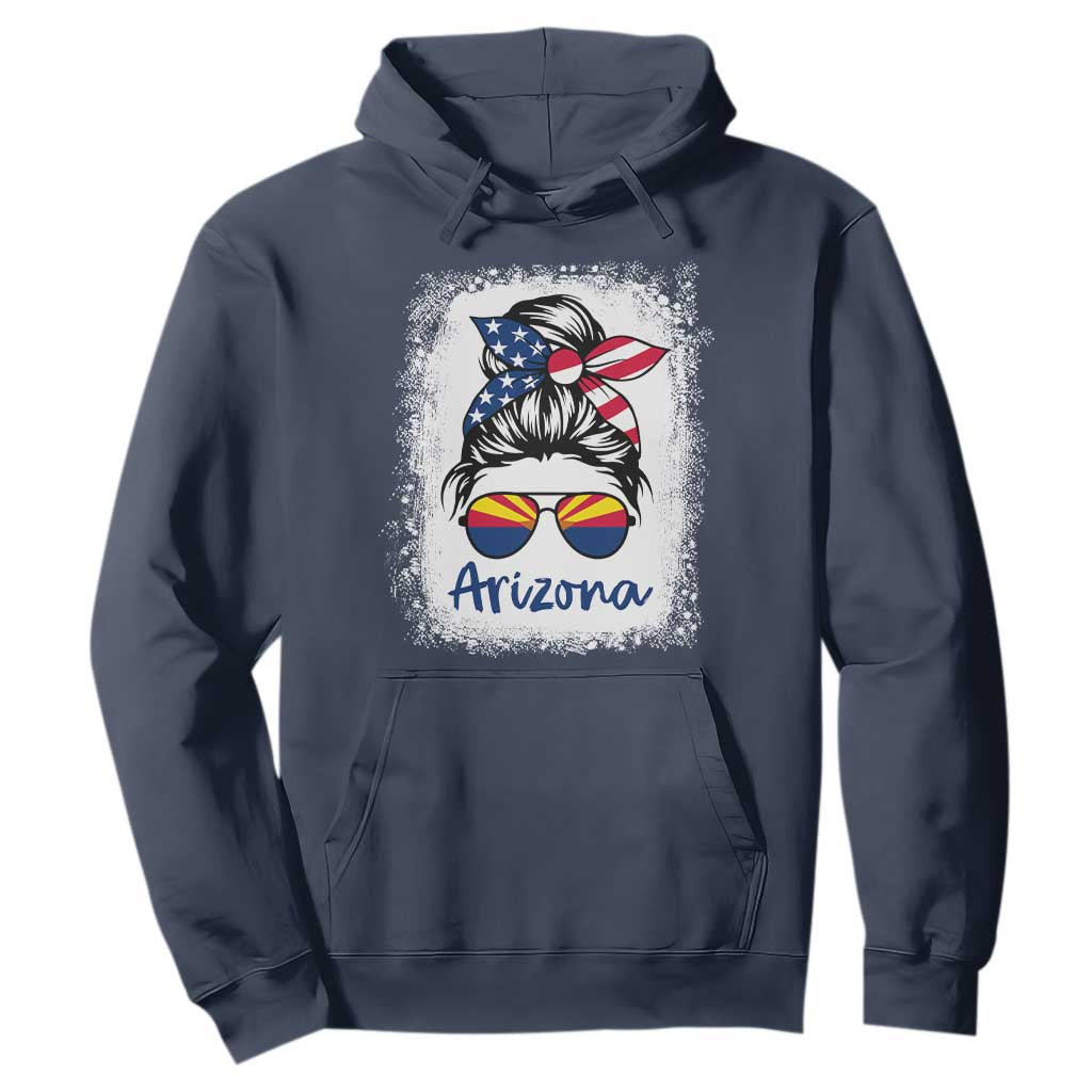 Arizona American Flag Messy Bun Pride Hoodie