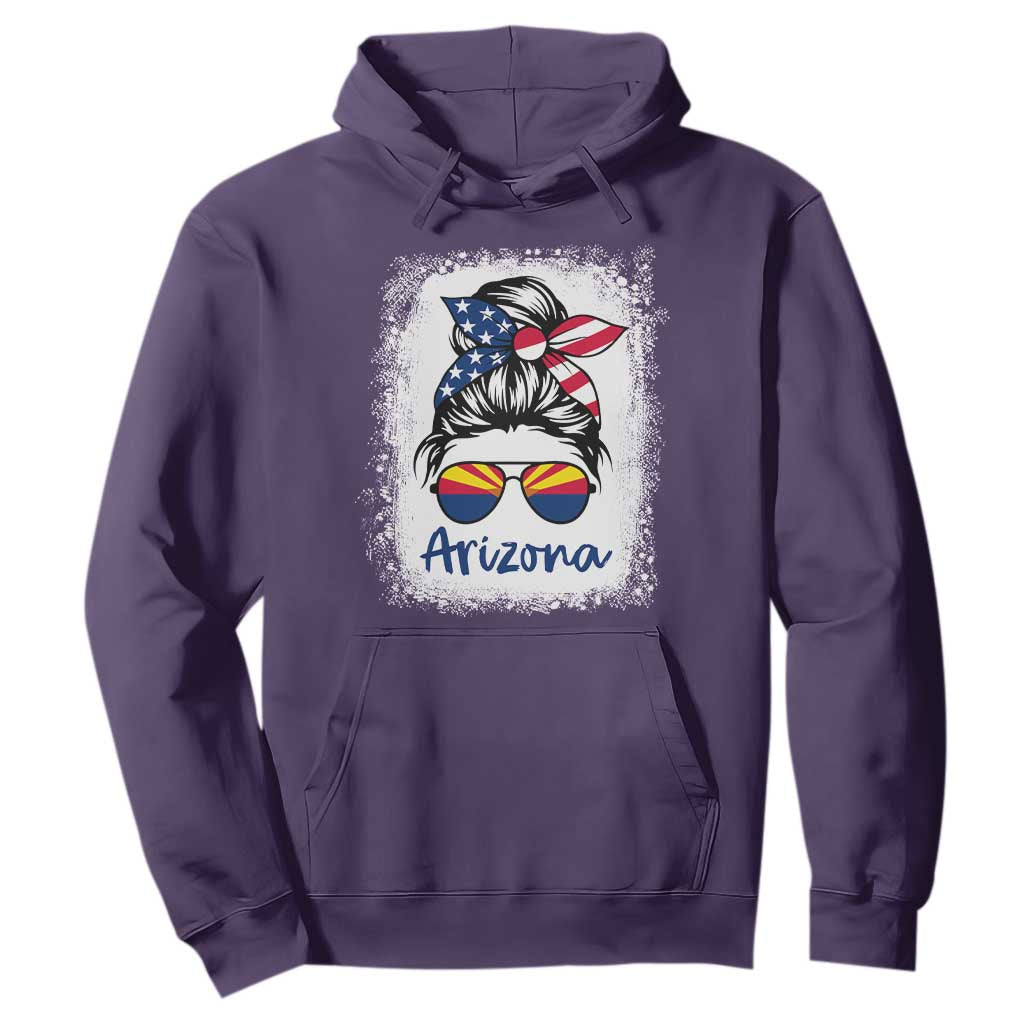Arizona American Flag Messy Bun Pride Hoodie