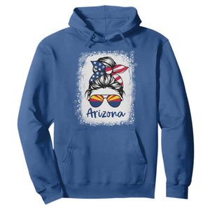 Arizona American Flag Messy Bun Pride Hoodie