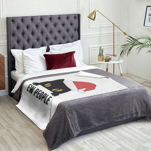 Funny Cat Christmas Throw Blanket Ew People Anti Social Grumpy Cat Xmas TS14 Print Your Wear