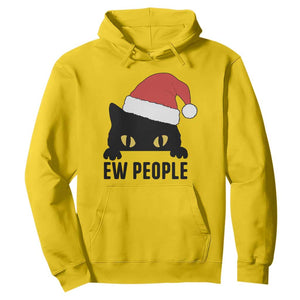 Funny Cat Christmas Hoodie Ew People Anti Social Grumpy Cat Xmas TS14 Daisy Print Your Wear