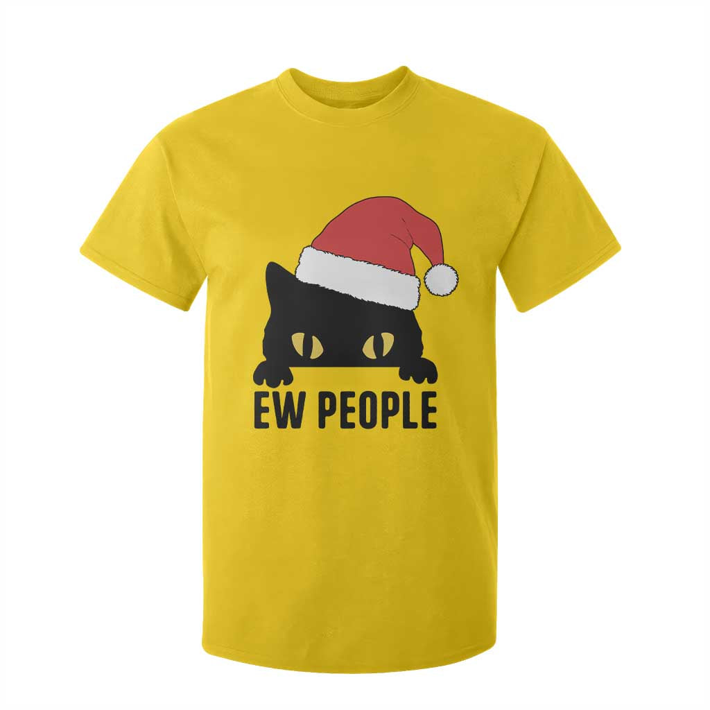 Funny Cat Christmas T Shirt For Kid Ew People Anti Social Grumpy Cat Xmas TS14 Daisy Print Your Wear